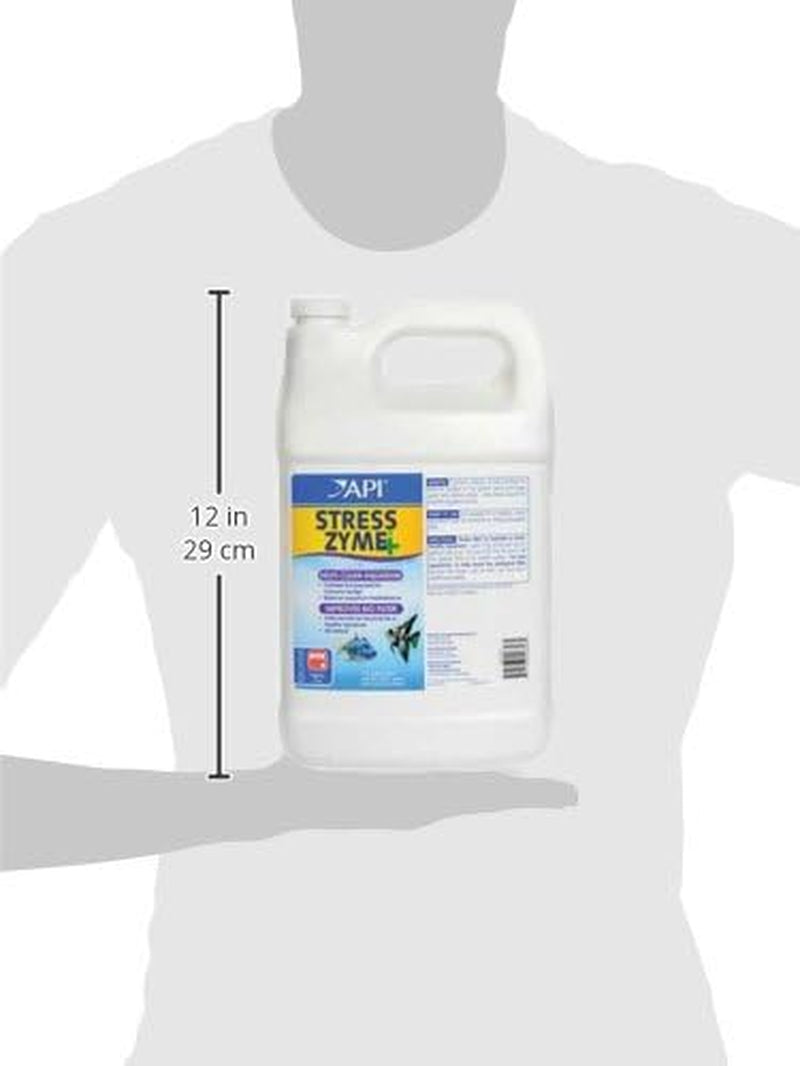 Stress Zyme Freshwater and Saltwater Aquarium Cleaning Solution 1-Gallon Bottle