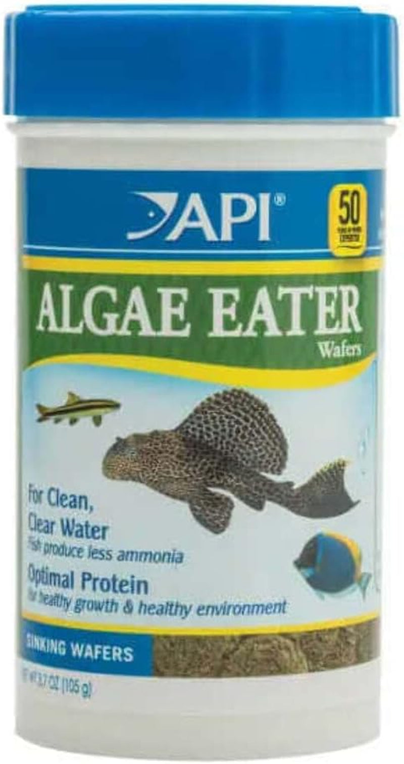 ALGAE EATER WAFERS Algae Wafer Fish Food 3.7-Ounce Container