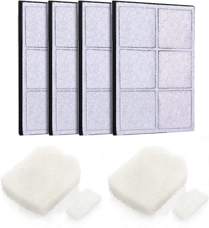 Replacement Filters for 51Oz Cat Fountain LED Pet Water Fountain Filter (4 PACK)